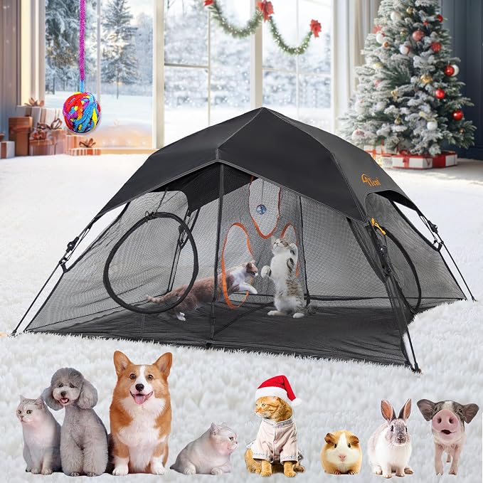 Outdoor Cat Play Tent for Indoors and Outdoors by ITENT