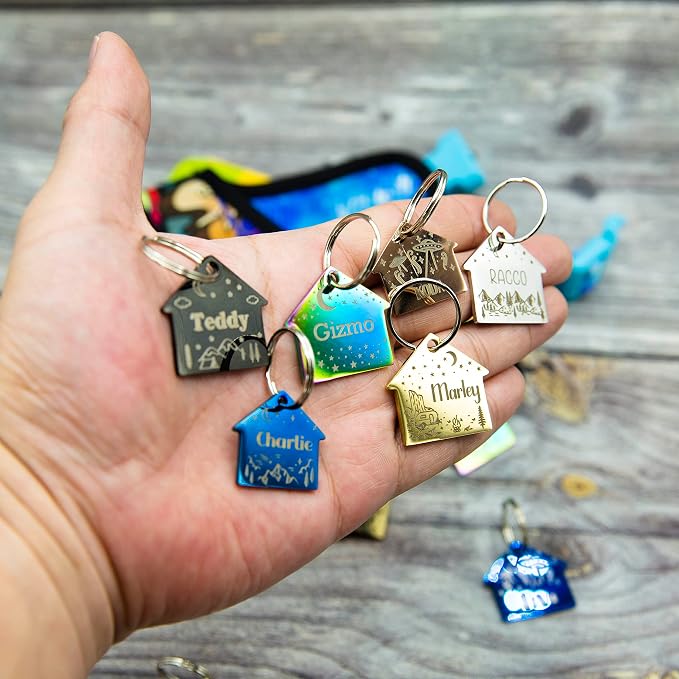 Personalized Dog Tag with 5 Lines of Custom Deep Engraved Durable Stainless - Image 6