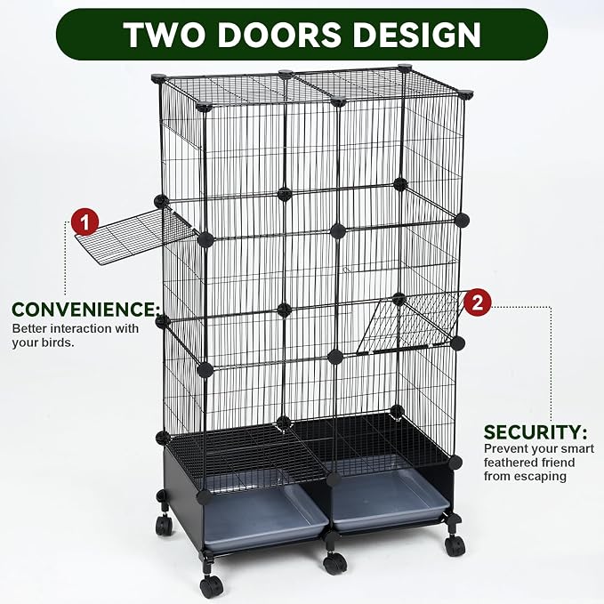 Upgraded Encrypted 46-Inch Bird Cage, - Image 7