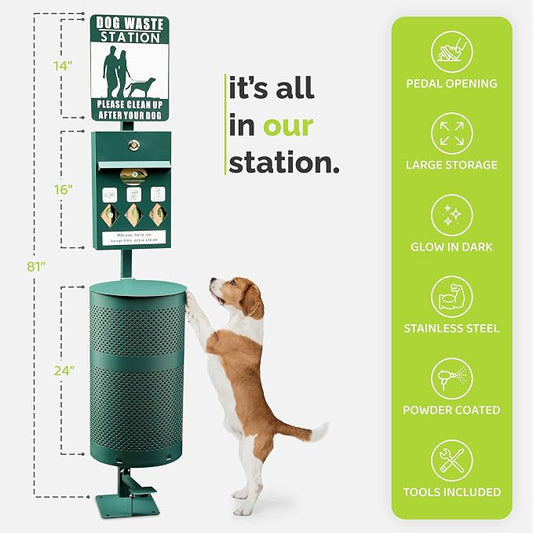 Hands-Free Dog Waste Station Outdoor - Image 2