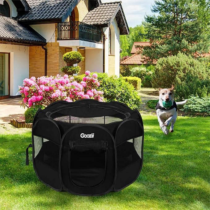 Kitten Cat Playpen for Indoor Cats Enclosed, Portable Foldable Pet Dog Playpen - Image 7