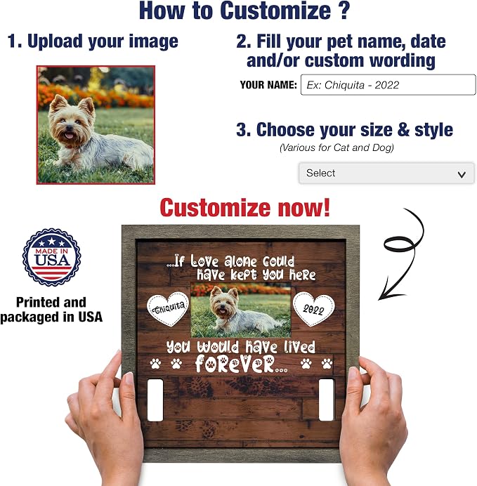 Personalized Dog Memorial Picture Frame - Image 4