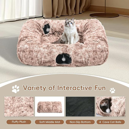 Extra Large Cat Tunnel Bed, 4 Ways Tunnels - Image 4
