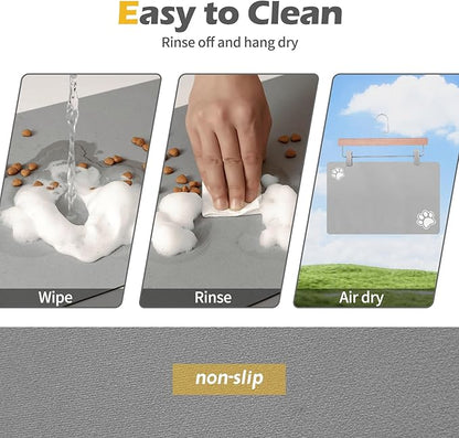Pet Feeding Mat-Absorbent Dog Mat - Image 5