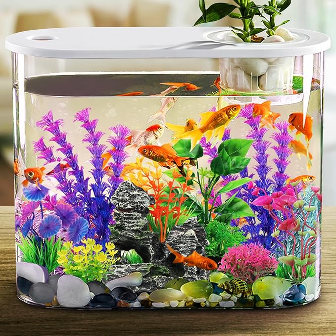 Fish Tank Accessories Aquarium Decorations Plants, Aquarium Decor Plastic Plants - Image 4