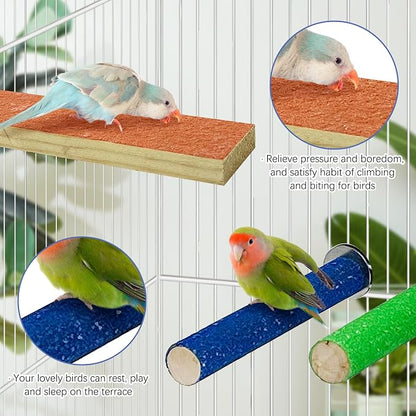 Hamiledyi 5 PCS Bird Perch Stand - Image 4