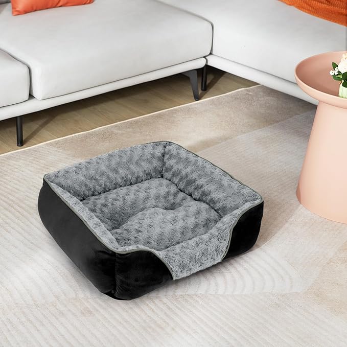 INVENHO Small Dog Bed Rectangle Washable Orthopedic Soft Calming Sleeping - Image 7