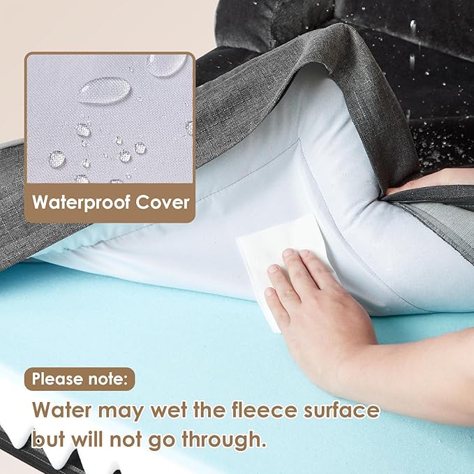 EHEYCIGA Orthopedic XL Dog Beds, Waterproof Memory Foam Dog Bed - Image 3