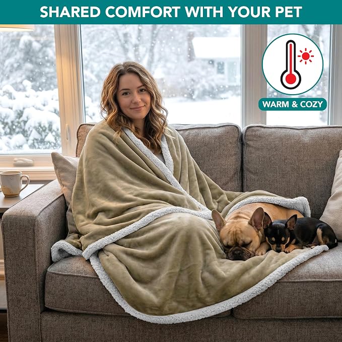 PetAmi Waterproof Dog Blanket for Small Medium Dog Puppy Cat Throw for Couch - Image 4