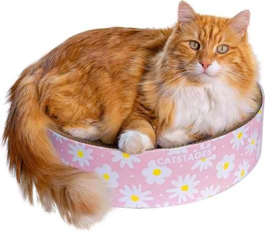 Catstages Scratch & Snuggle Daisy Two-in-One Corrugated Cat Scratcher and by Catstages