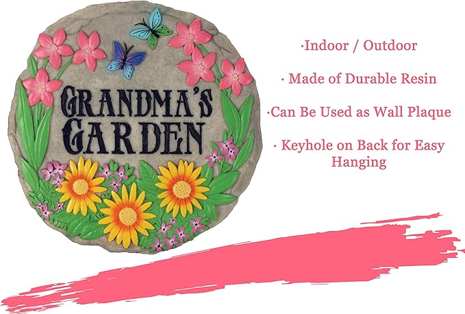 Spoontiques - Garden Décor - Grandma’s Garden Stepping Stone - Decorative Stone - Image 6