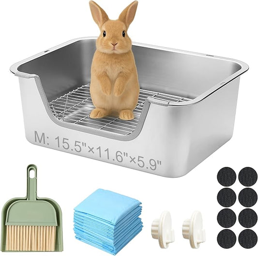 Stainless Steel Sifting Litter Box by Sorstrem