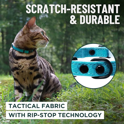 OutdoorBengal Green Cat Collar Breakaway, Soft Padding - Image 4