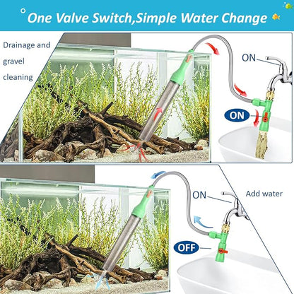 ZZM Fish Tank Cleaning Tools, Aquarium Water Changer Kit, Siphon Fish Tank - Image 6