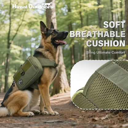 Himal Outdoors Dog Backpack & Saddle Bag, Tactical Hiking Backpack - Image 4