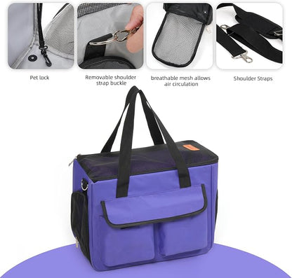 Cat & Dog Carrier for Pets Up to 15 Lbs, Airline Approved Soft-Sided - Image 4