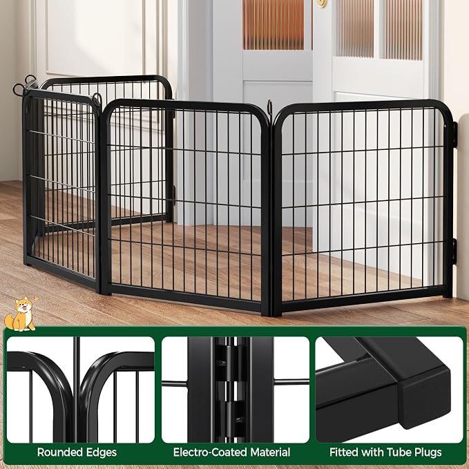 Yaheetech Dog Playpen, 24 inch 2 Panels Dog Pen - Image 9