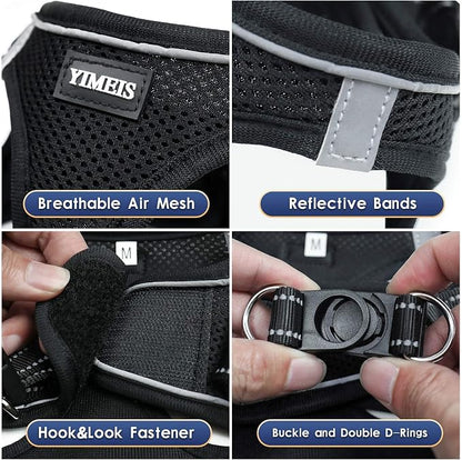 YIMEIS Dog Harness and Leash Set, No Pull Soft Mesh Pet Harness, Reflective - Image 4