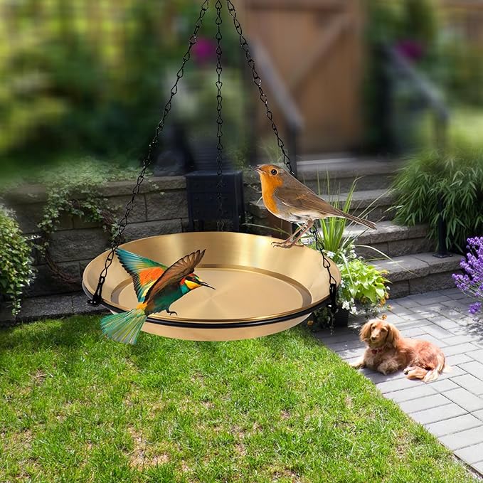 Hanging Bird Bath Bird Feeder Bowl - Image 5