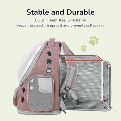 Cat Backpack Carrier for Large Cats, Expandable Cat Bubble Backpack, Dog - Image 4