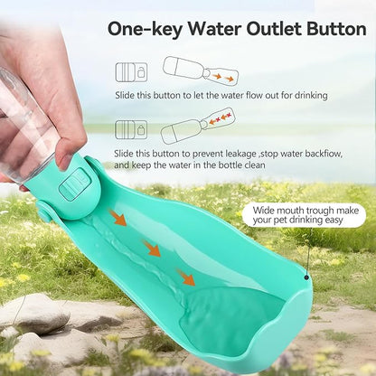 UPSKY Portable Dog Water Bottle, 3-in-1 Foldable Dog Water Dispenser - Image 5