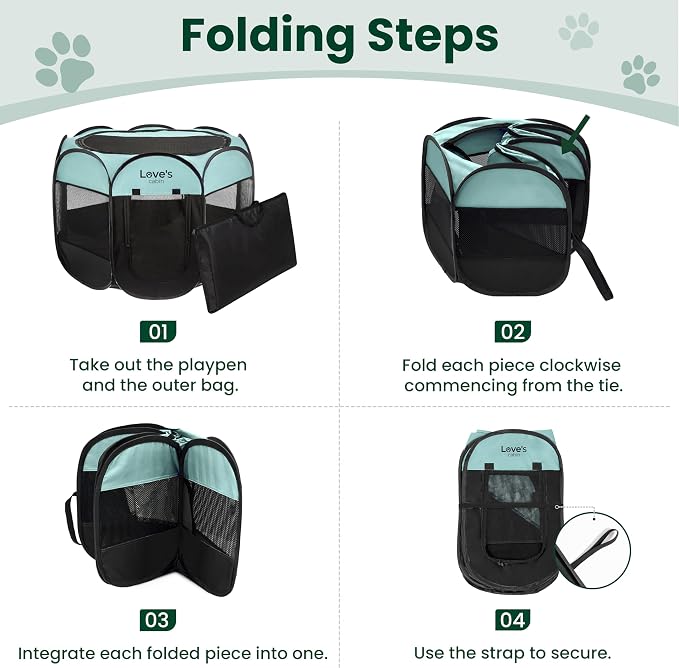 Love's cabin Pet Puppy Dog Playpen, Small Dog Tent Crates Cage Indoor/Outdoor - Image 8