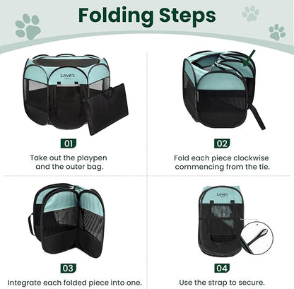 Love's cabin Pet Puppy Dog Playpen, Small Dog Tent Crates Cage Indoor/Outdoor - Image 8