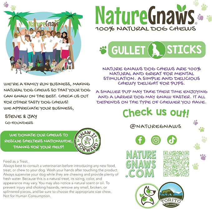 Nature Gnaws Beef Gullet Sticks - Image 5