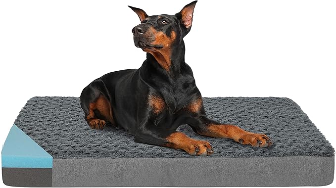 Orthopedic Memory Foam Dog Bed, Cooling Dog Beds by ABETTERLIFEWITHPET