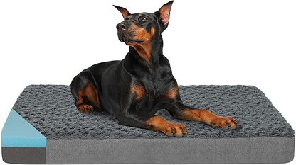 Orthopedic Memory Foam Dog Bed, Cooling Dog Beds by ABETTERLIFEWITHPET