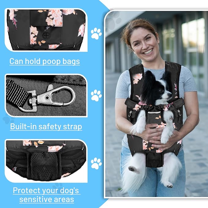 Petmolico Pet Dog Carrier Backpack, Adjustable Dog Legs-Out Front Backpack - Image 4