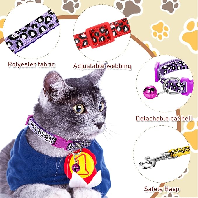 Amylove 48 Pcs Dog Collar and Leash Set, Polypropylene Adjustable Puppy Collars - Image 4