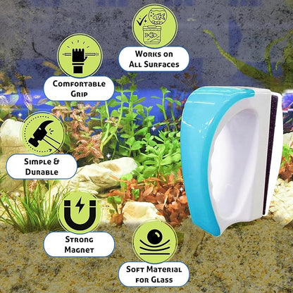 JOR Magnetic Scrubber for Aquarium Fish Tank, Scratch-Free Glass Scraper - Image 4