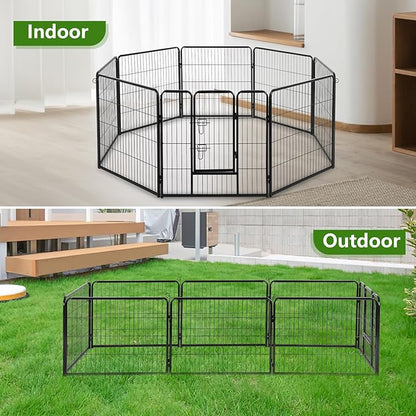 BestPet | Dog Playpen | 40 Inch, 8 Panels | Heavy Duty Metal Pet Exercise Pen | - Image 3