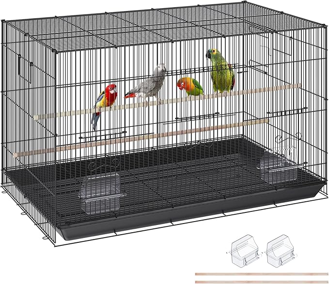 VEVOR 30 Inch Flight Bird Cage, Stackable Bird Cage Parakeet Cage by VEVOR