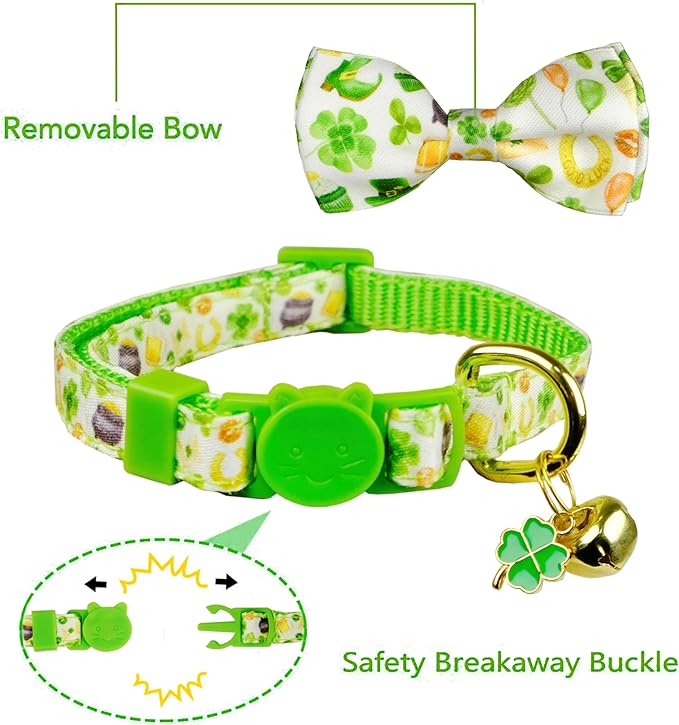 St. Patrick's Day Cat Bowtie - Image 2