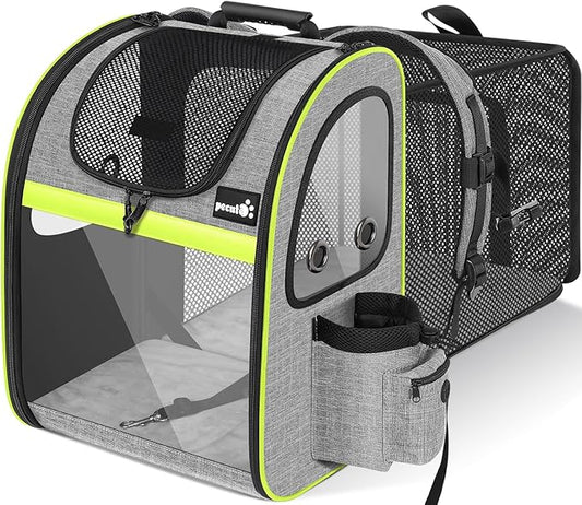 Pecute Pet Carrier Backpack, Cat Backpack Carrier, Expandable by pecute