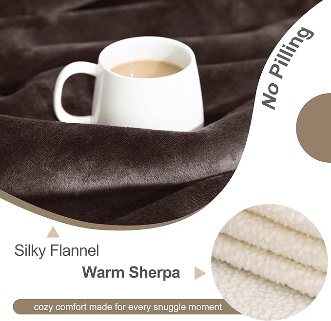gogobunny Waterproof Bed Blanket, Reversible Sherpa Fleece Throw Blanket - Image 3