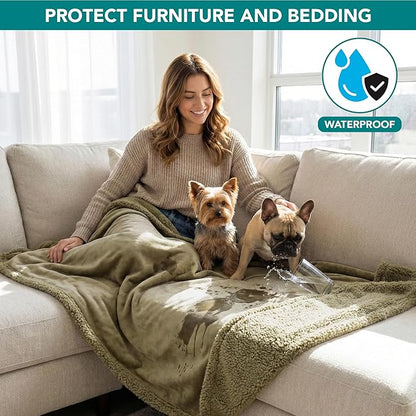 PetAmi Waterproof Dog Blanket for Medium Large XL Dog Puppy Cat Throw for Couch - Image 2