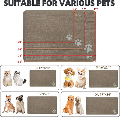 PUPTECK Dog Food Mat, Absorbent Pet Cat Feeding Mat - Image 2