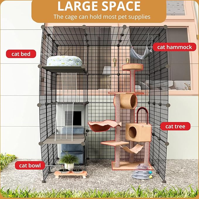 Oneluck 55 Inch Catio Outdoor Cat Enclosure - Image 2