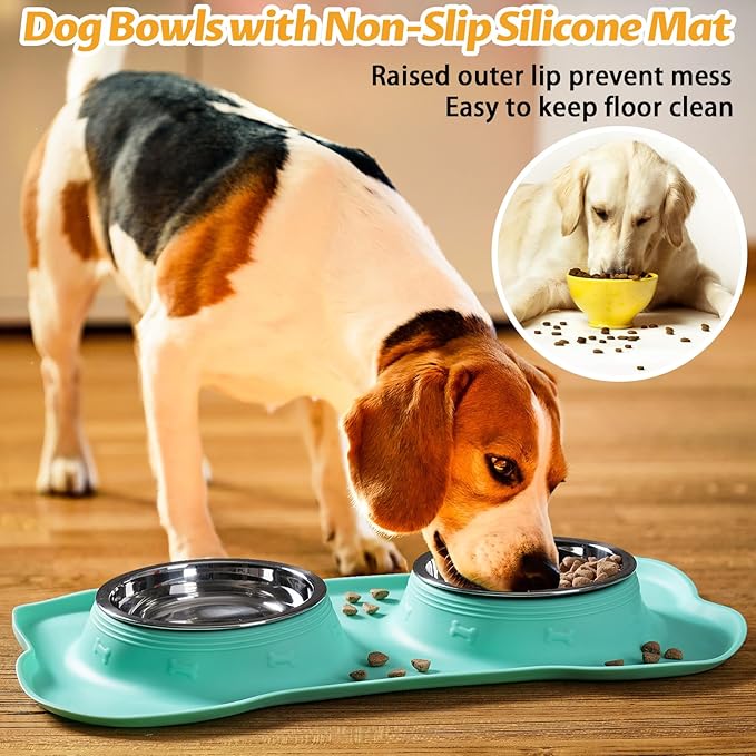 Hubulk Pet Dog Bowls 2 Stainless Steel Dog Bowl - Image 6