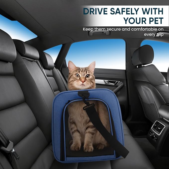 Pet Travel Carrier Bag – Airline Approved Soft-Sided Dog & Cat Carrier - Image 6