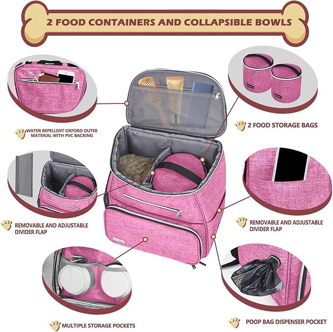 BAGLHER丨Dog Travel Bag Backpack, Airline Approved Pet Supplies Backpack - Image 2