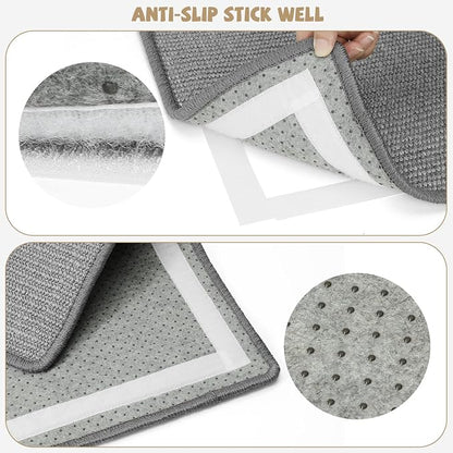 Gray Cat Scratching Mat Sisal, 2 Packs Sisal Fabric Large Cat Scratching Pad - Image 3