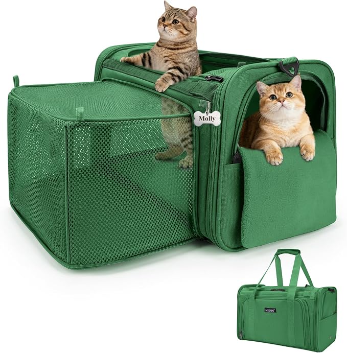 MIDOG Cat Carrier Soft for Small to Medium-Sized Cats, TSA Airline Approved by MIDOG