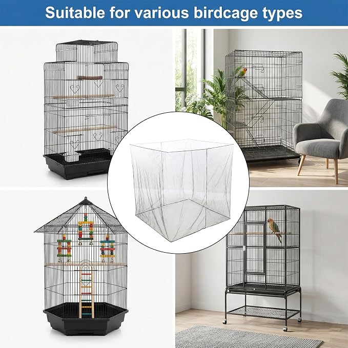 Large Bird Cage Seed Cather - Image 6