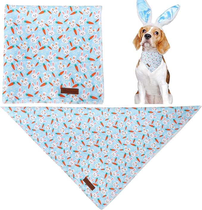 Easter Dog Bandana, Easter Triangle Bid Scarf - Image 2