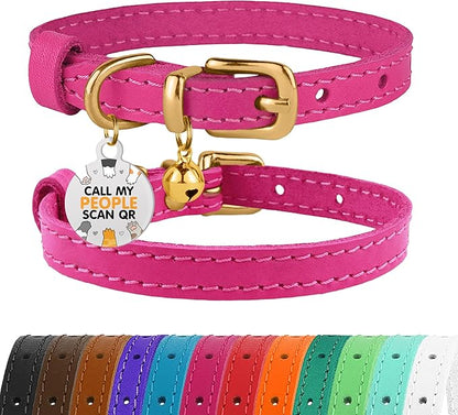 BRONZEDOG Leather Cat Collar by BRONZEDOG