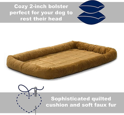 MidWest Homes for Pets QuietTime Dog Bed – Cinnamon Faux Fur Bolster, - Image 8